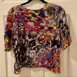 Amanda Uprichard silk tie dye top